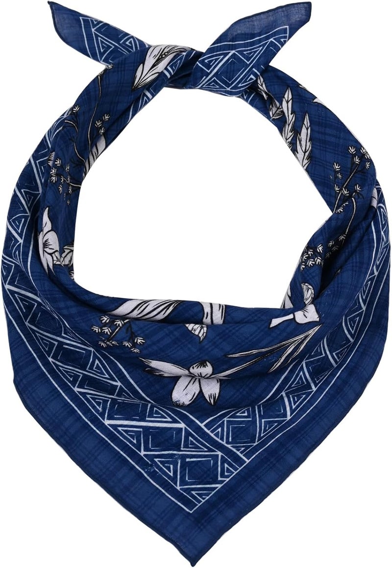 Acigbetter 2 Pack Soft Cotton-Blend Bandana for Women and Men, 21.6''x 21.6'' Neck Head Scarf Summer Thin Bandana Headband - Image 3